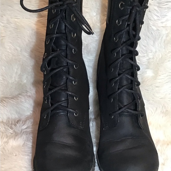 Timberland black leather ankle boots size 7 - Picture 3 of 9